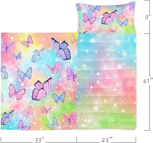 Miniatura 2 de Tapete para siesta espacial  Saco de dormir de galaxia espacial con almohada extraíble  Juego de ropa de cama para guardería y fiestas de pijamas