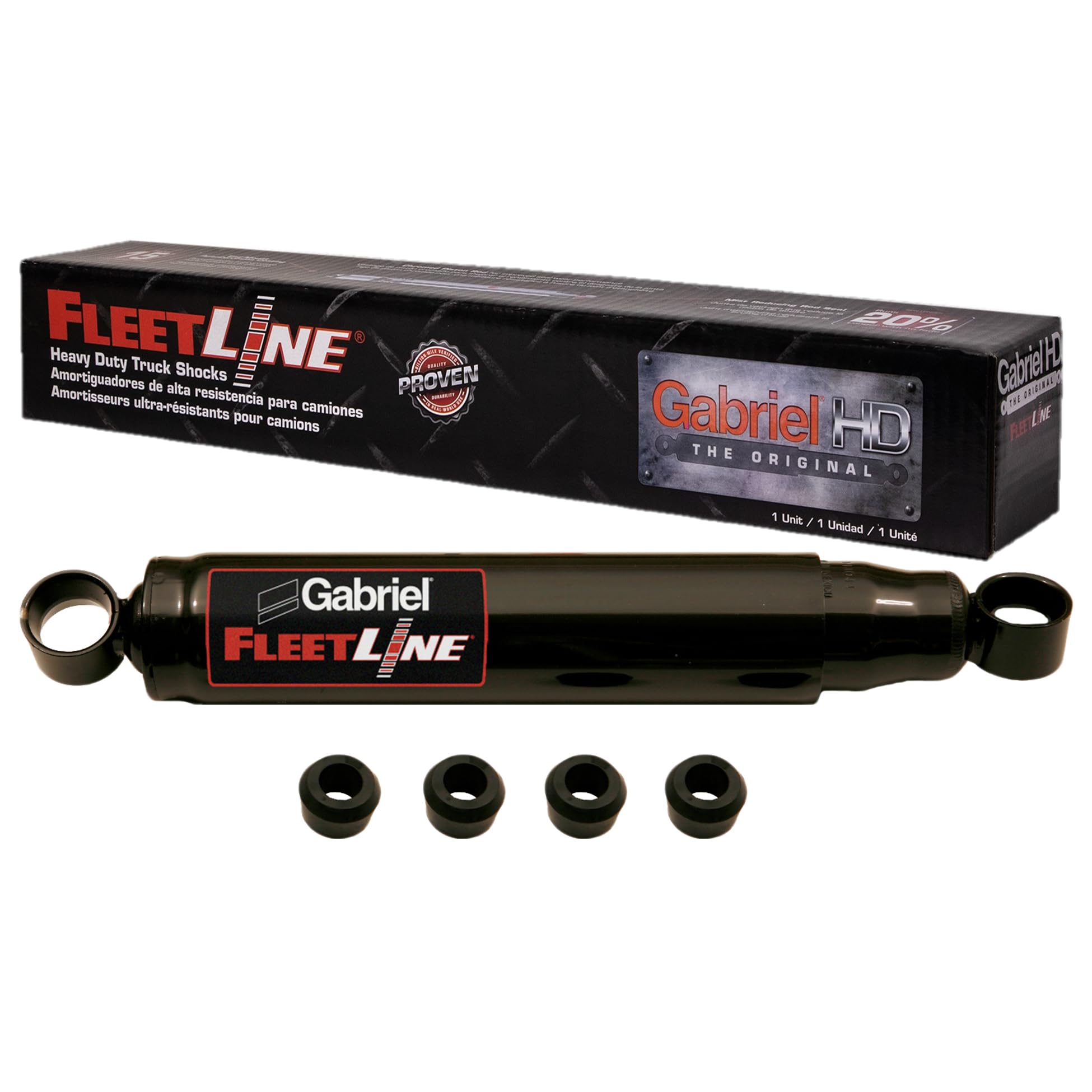 Gabriel 83309 FleetLine HD Truck Front Shocks Fits Ford B Series; F Series; L, LT &amp; LTS Series; LN &amp; LNT Series; International Cargostar; OEM# D7HT-18045-DA, 453572C91, AX-267A