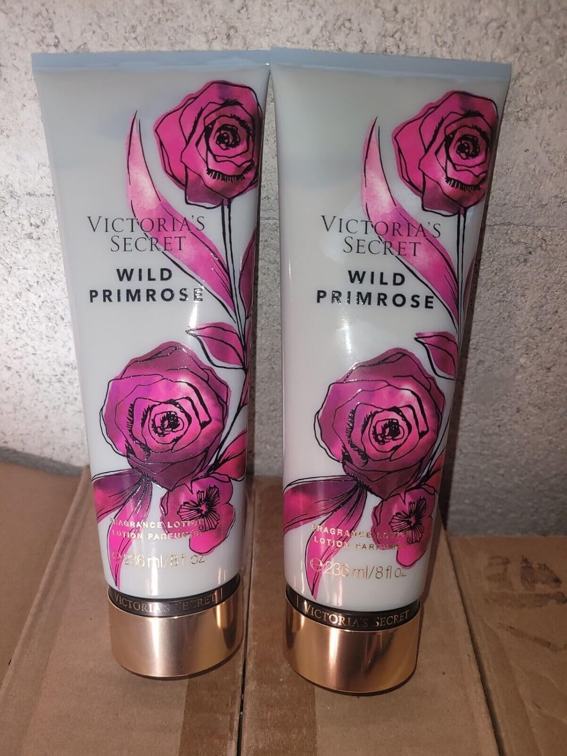 2 VS WILD PRIMROSE Fragrance Body Lotion ULTRA SHEA bath BODY CREAM 8 OZ