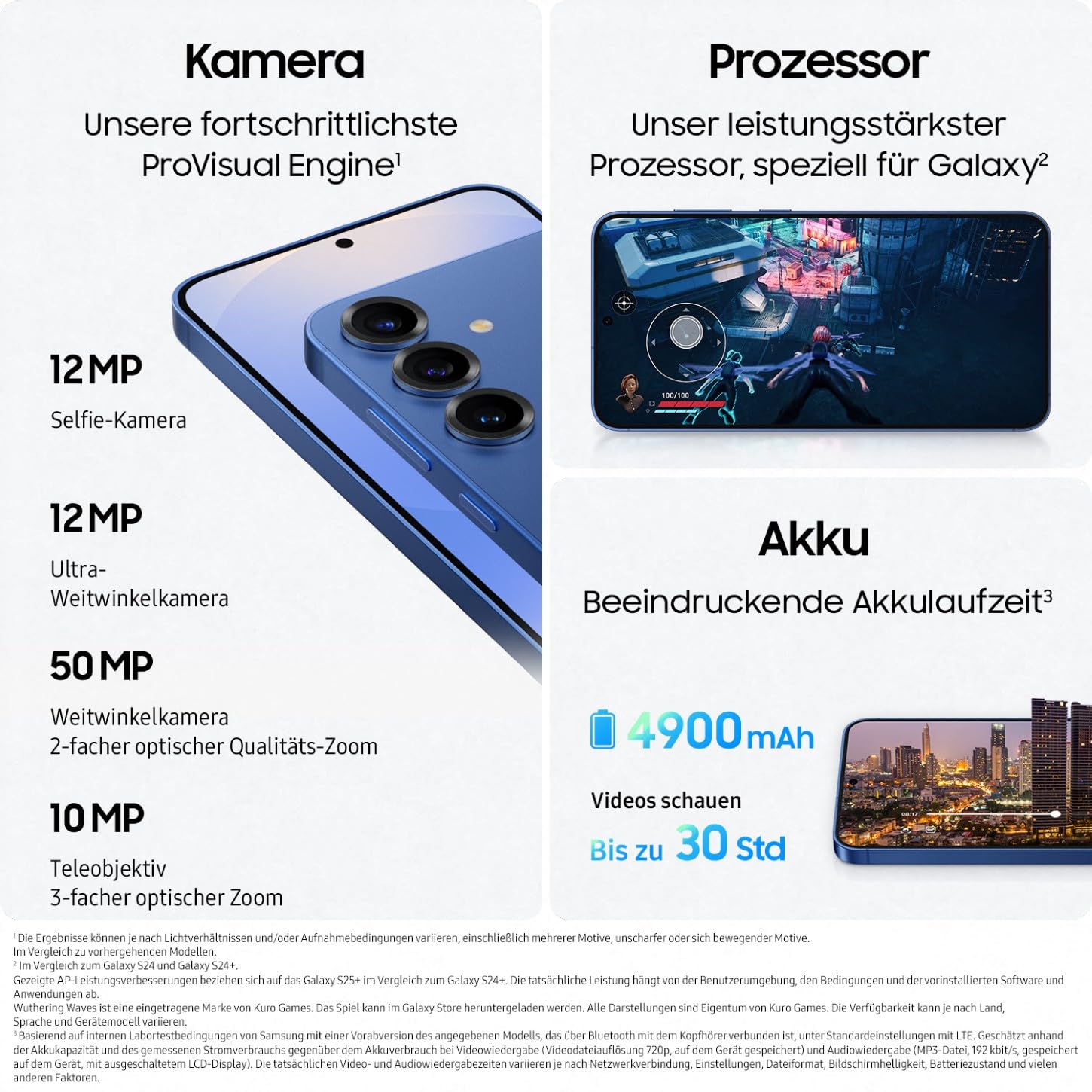 Samsung Galaxy S25+ AI Smartphone mit Galaxy AI, Ohne Vertrag, Handy mit Android, 12 GB RAM, 512 GB Speicher, 50-MP-Kamera, Silver Shadow, 3 Jahre Herstellergarantie (Generalüberholt)