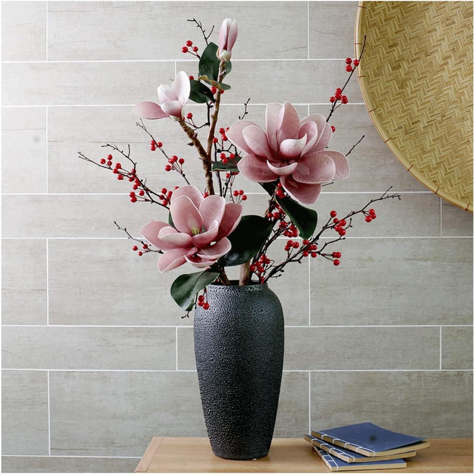 XDLEDMKIZ Elegant Artificial Flowers Orchid Fake Flowers Bouquet Room Indoor Decoration Floral Arrangement Centerpieces Bouquets