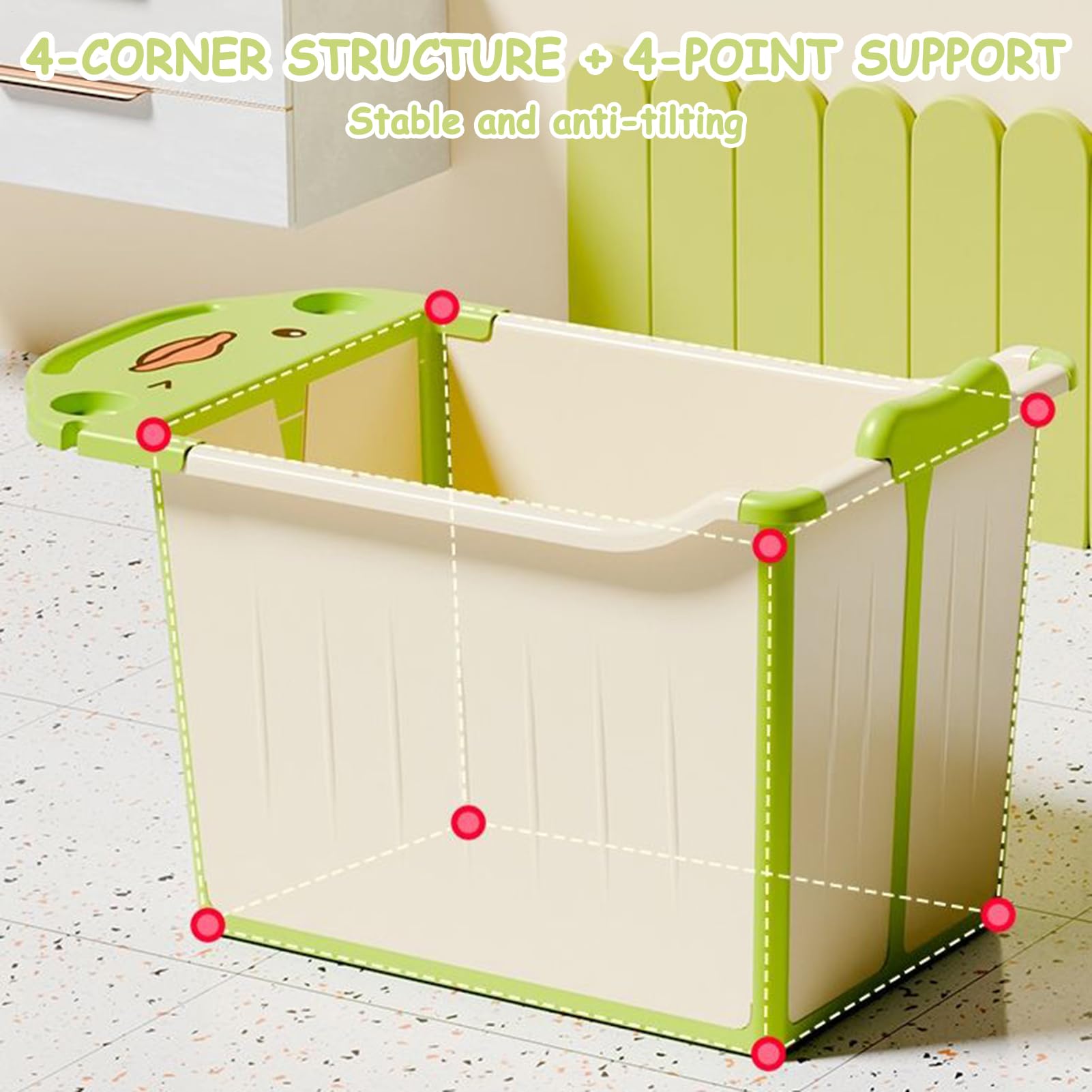Vasca Da Bagno Portatile Per Facile Da Riporre Vasca Per Bambini Seduti | Supporto Per Il Bagno Da Viaggio Per Casa Dormitorio Appartamento Vacanze Bagno