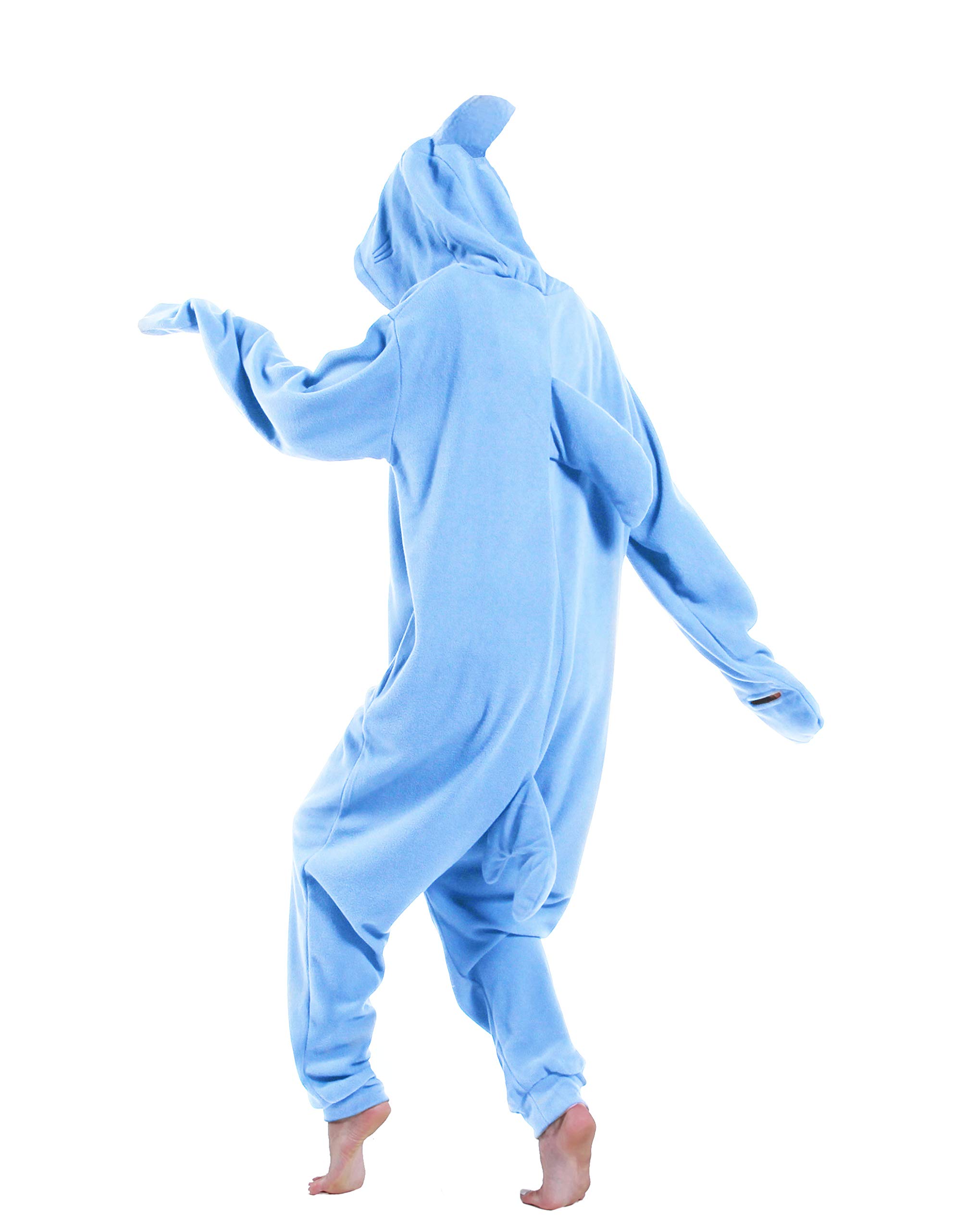 dressfan Unisex Pigiama di Squalo Costumi Animale Monopezzi Anime Shark Halloween Carnevale Costumi Regali Pigiama di Natale per Donna Uomo