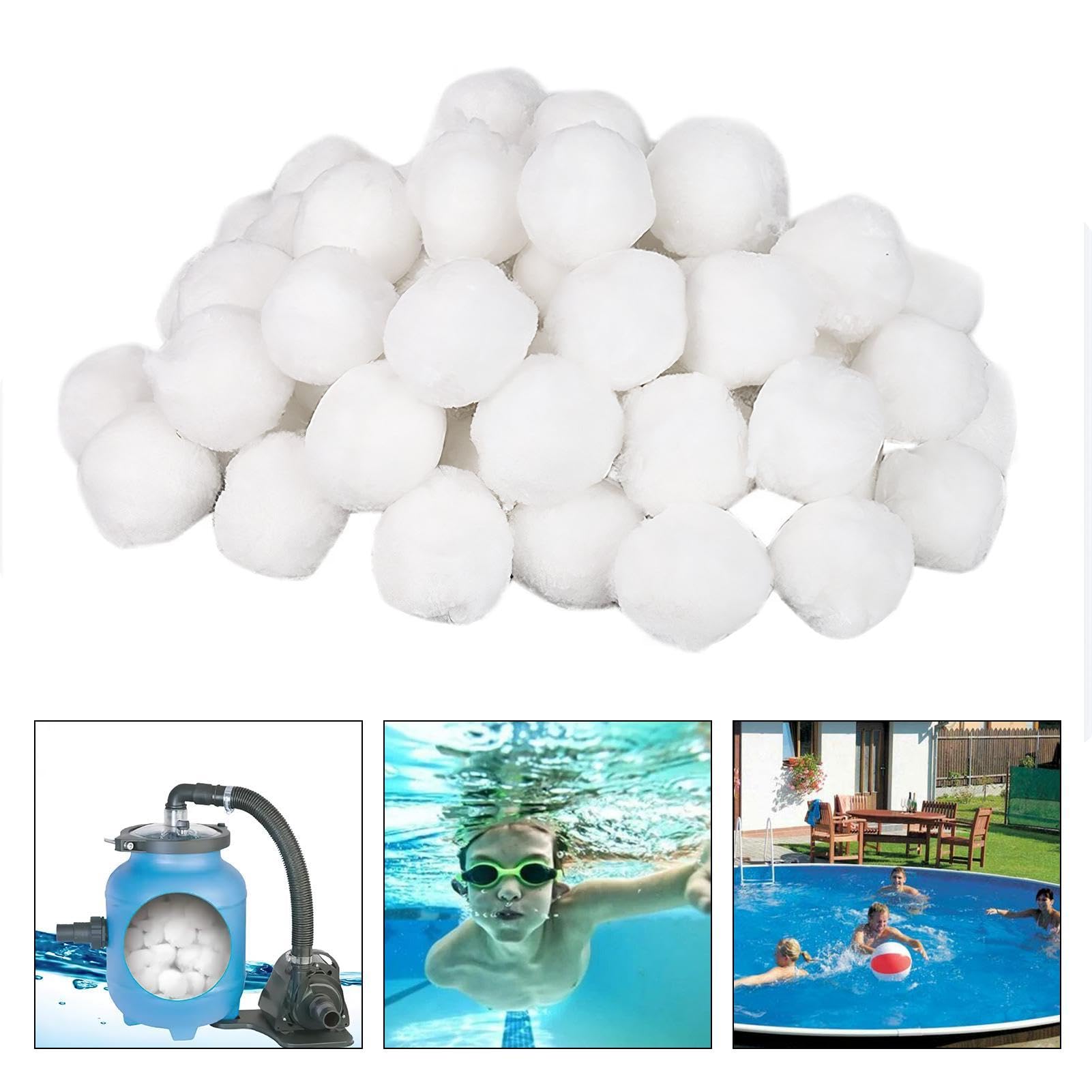 Palline filtranti riutilizzabili per impianti di filtraggio a Sabbia, Ricambio da 25 kg, Adatte per sistemi di filtraggio per Piscina, impianti di filtraggio per Piscine, acquari e Piscine | Ricambio da 25 kg, Adatte per sistemi di filtraggio per Piscina,