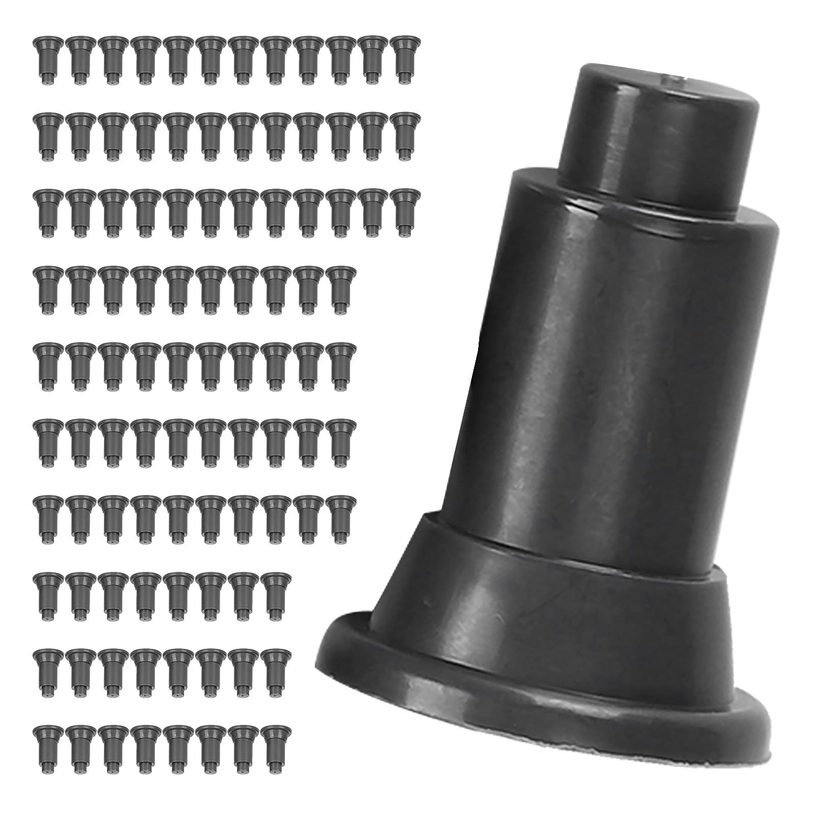 KIMISS Fish Tank Divider Soutien des Pieds 100pcs / Set Aquarium Isolement Board Support Feet for Fish Tank Divider Egg Crate (Black)