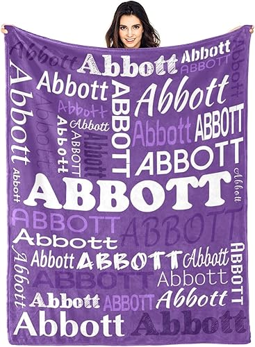 Miniatura 112 de Mantas de monograma personalizadas con nombres, manta personalizada para bebés niñas, manta de envolver con inicial, regalos personalizados