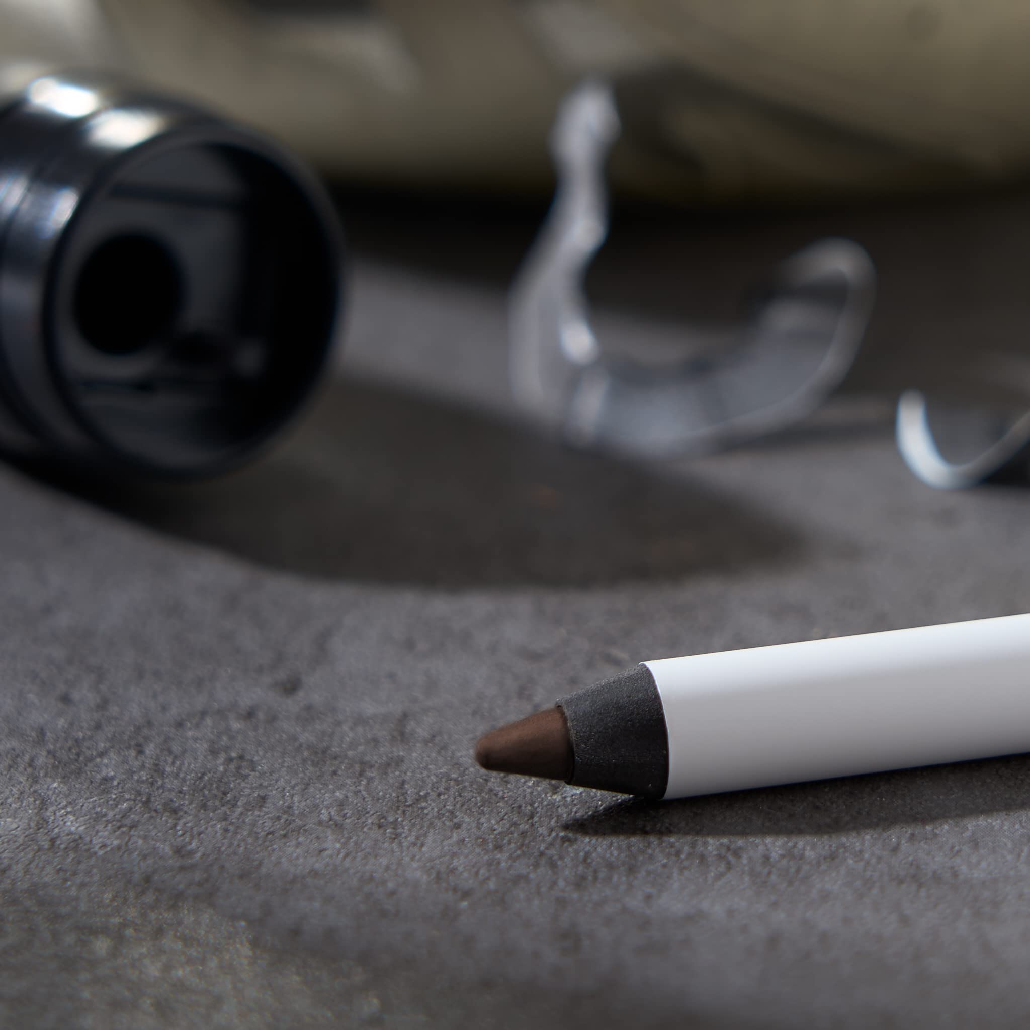 Julep When Pencil Met Gel-Schärfbarer Mehrzweck-Eyeliner-Bleistift – übertragungssicher – Hochleistungs-Liner, kräftiges Braun + Kosmetik-Make-up-Anspitzer