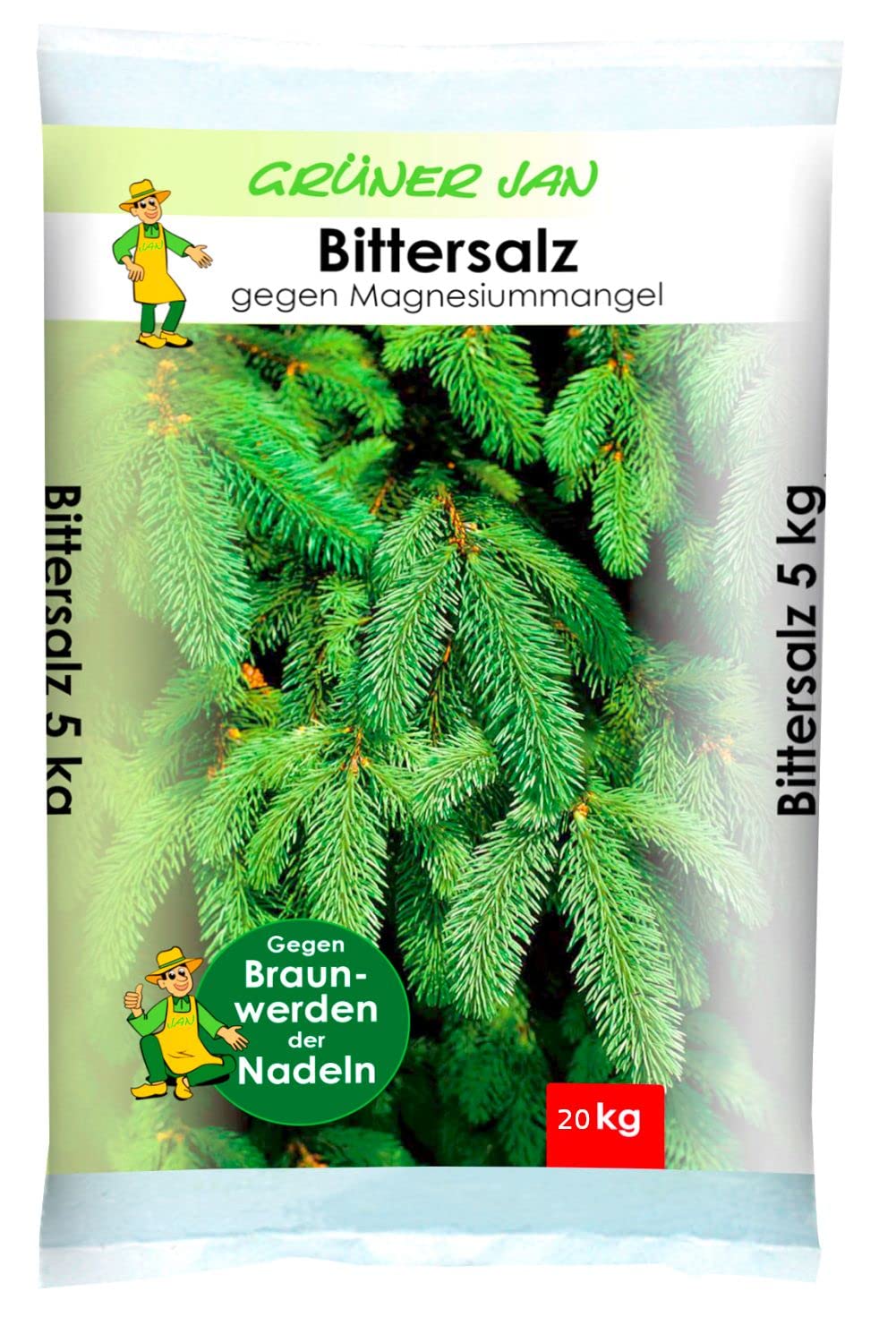 keine Angabe 20 KG Bittersalz Tannendnger gegen Nadelbrune Nadelbaumsalz  Baumsalz : Amazon.de: Garten