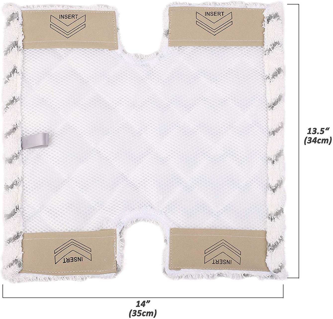 ConPus 2 Pack Replacement Steam Mop Pads for Shark Lift-Away Pro Steam Pocket Mop S3973 S3973D S3973WM & Genius Steam Pocket Mop S5002Q S5003A S5003D S6001W S6001WM S6002 S6002C S6003D S600W