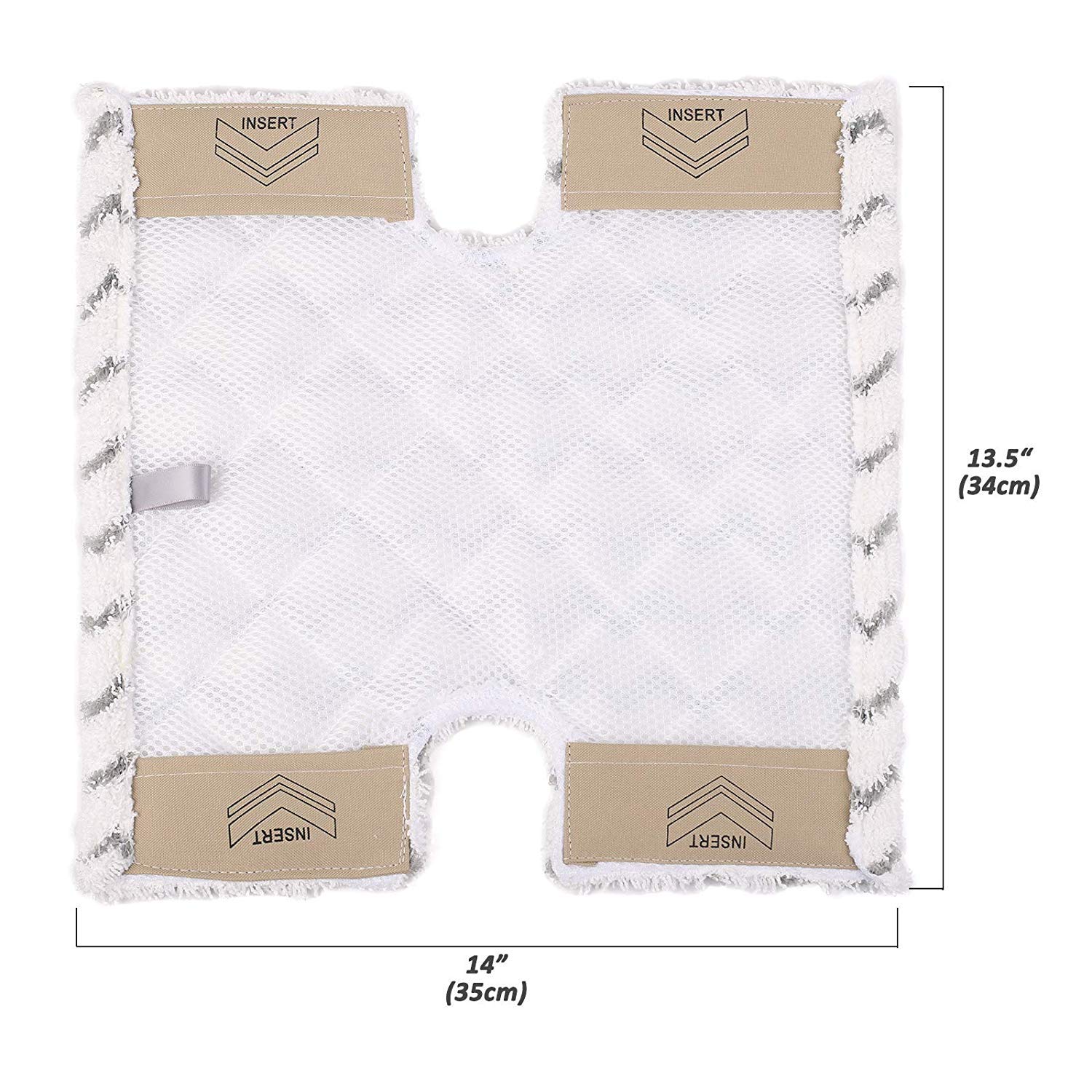 Paquete de 2 almohadillas de repuesto para mopa de vapor compatible con Shark Lift-Away/Genius S3973D S3973 S5003D S6002 parte compatible XTP184