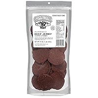 Vista 5 de Old Trapper Double Eagle Cecina de Res, sabor picante y caliente, paquete de 21 onzas, snacks de carne ahumada en madera natural, 10 gramos