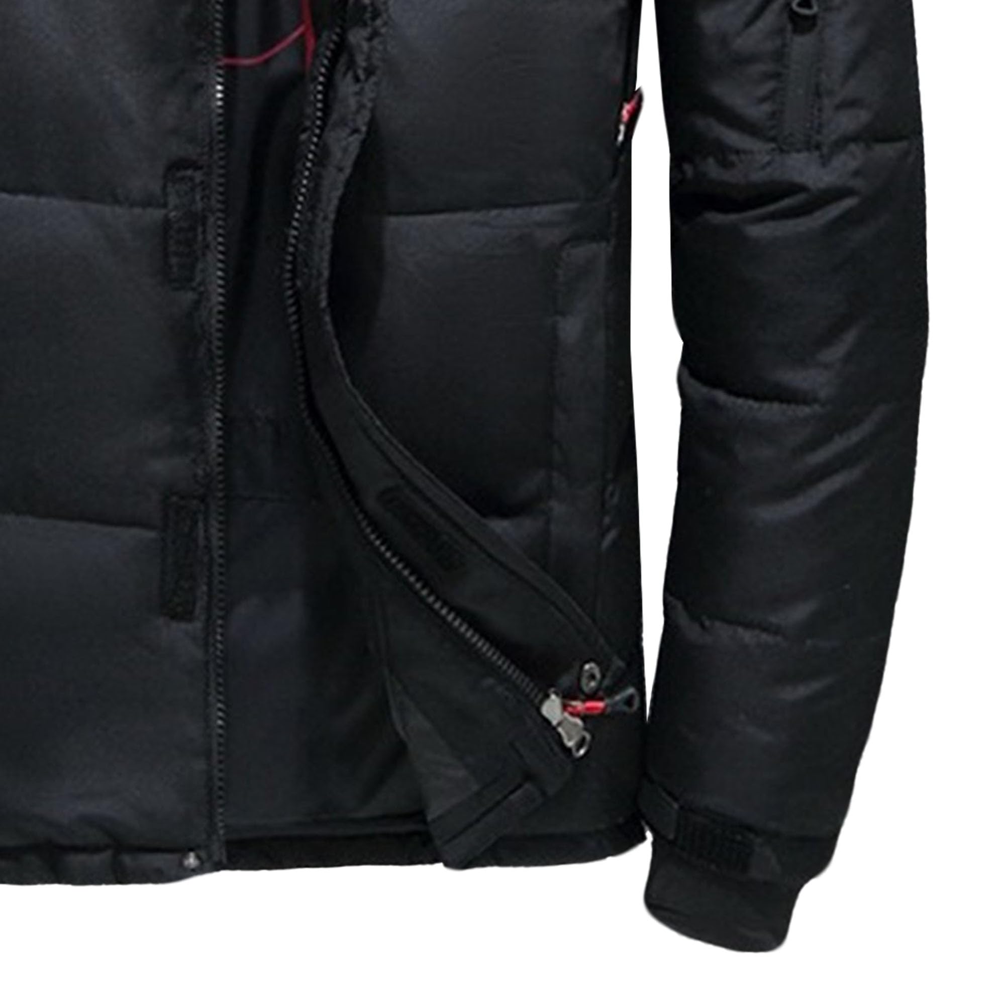 Piumino da uomo con cappuccio parka invernale spesso caldo parka casual piumino esterno termico