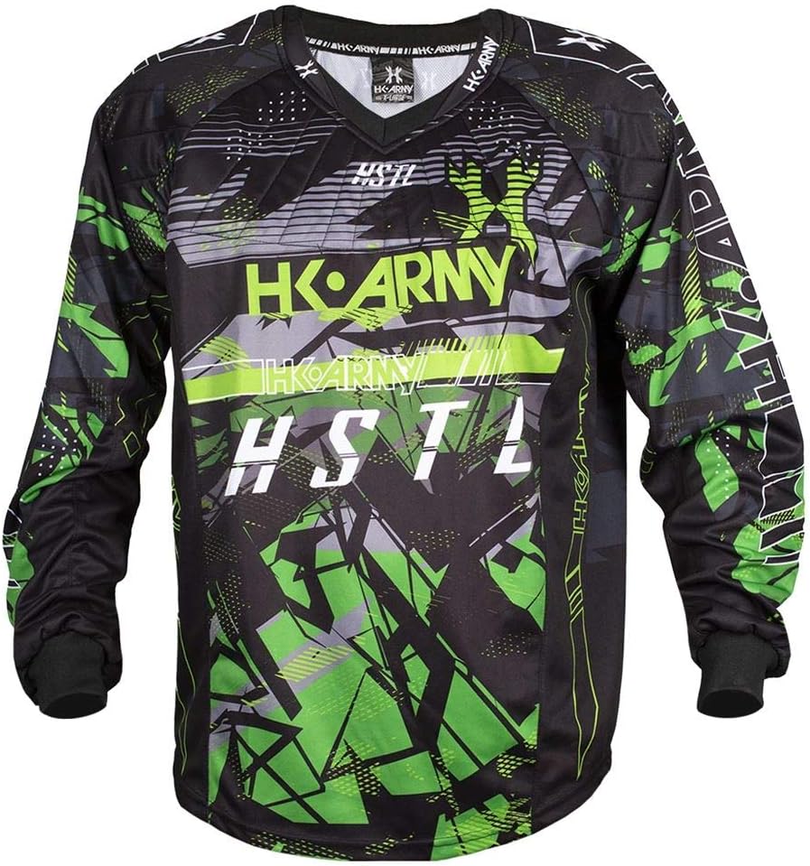 HK Army HSTL Line Padded Paintball Jersey - Slime - Youth