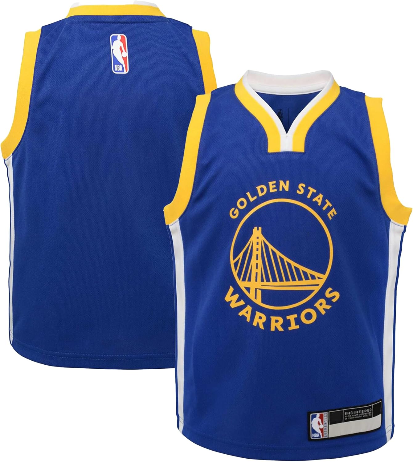 Golden State Warriors Blue Infants Toddler Icon Edition Swingman Team Jersey