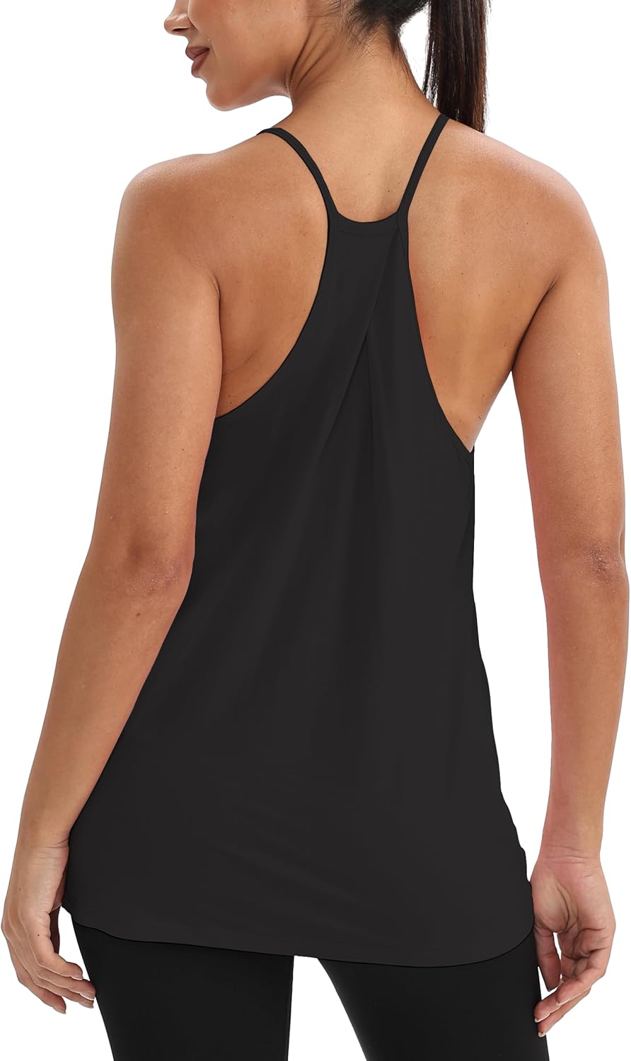 Mippo Womens Workout Tank Tops Racerback Tops Open Back Athleitc Yoga Tank Gym Tennis Shirt