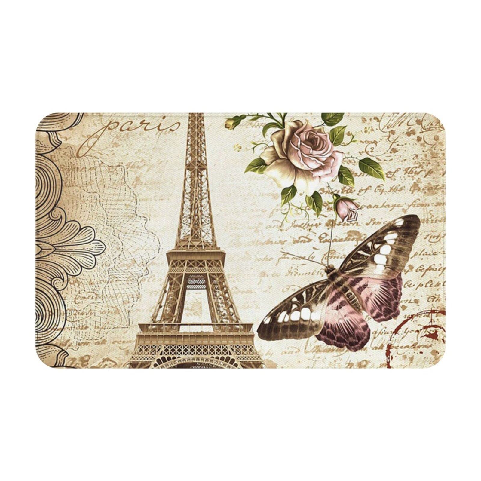 Tapis de salle de bain Tour Eiffel pour une déco rétro chic