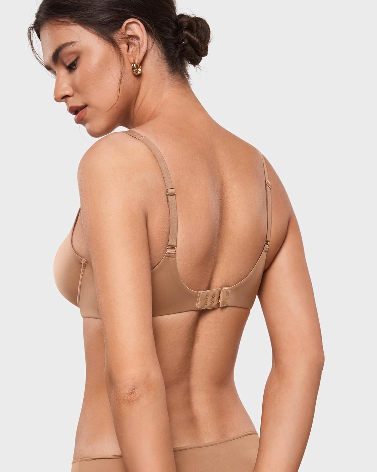 INLYRIC Women's Mesh Balconette Bra Sexy Demi Supportive Comfortable Seamless Underwire Unlined Sheer Bras - Image 5