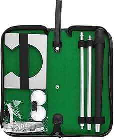 Kit de Copo para Colocação de Golfe Interno Com Taco, Bolas, Bolsa e Suporte para Gol Treinamento