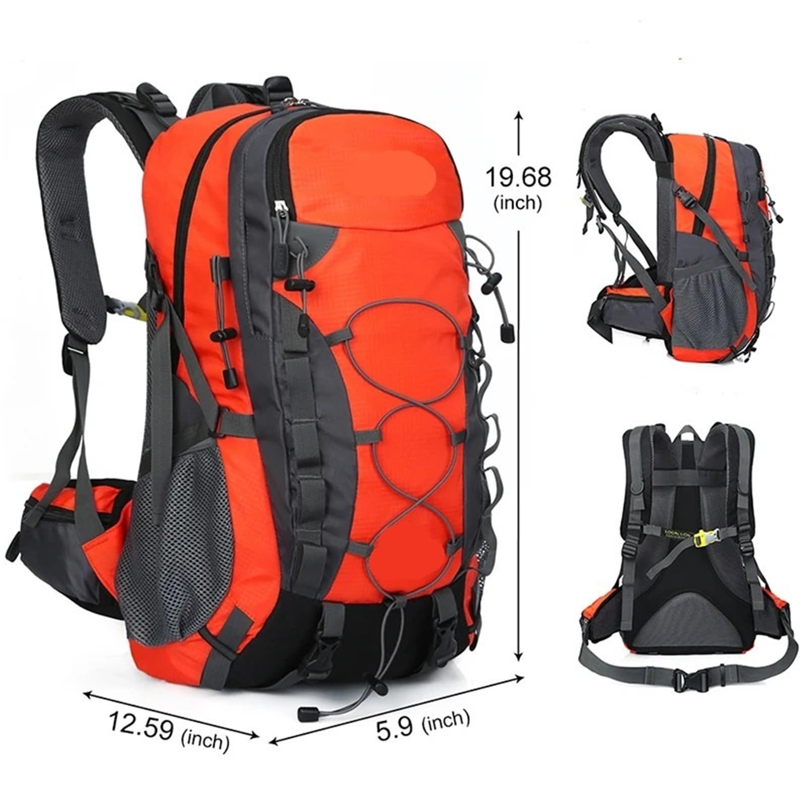 Mochila Trekking Mochila de almacenamiento for senderismo, resistente, 40 litros, for viajes, táctica, trekking, montañismo, y acampada