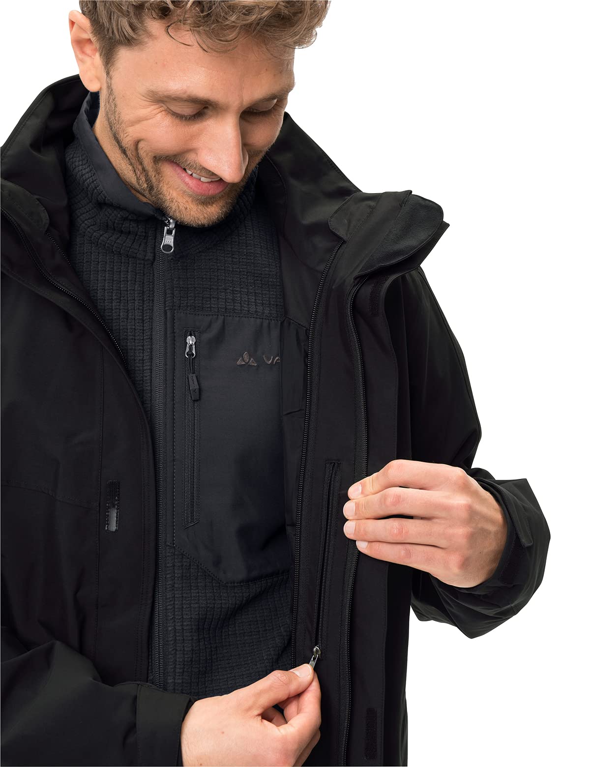 VAUDE Parka Iii pour Homme Idris 3 en 1 Veste double Homme