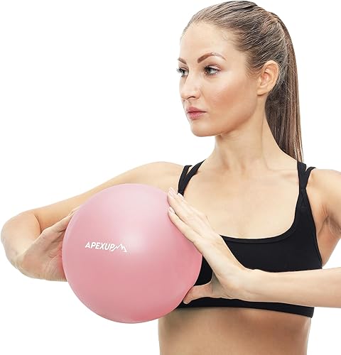 APEXUP Pelota de yoga antideslizante, de estabilidad, resistente para pilates, gimnasio, acondicionamiento físico, equilibrio, entrenamiento para