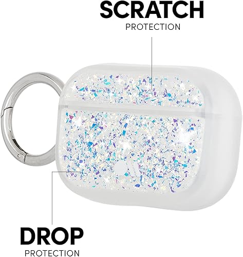 Miniatura 4 de Case-Mate - Funda Airpods Pro Stardust,multicolor/fantasía (Iridescent Crystal),Blanco mármol,https://www.amazon.com/dp/undefined
