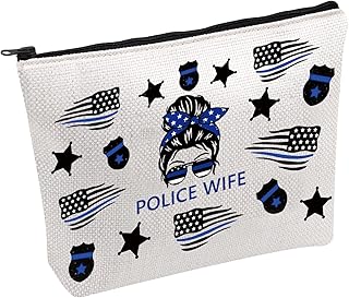 Police Wife Survival Kit Police Officer Gifts New Cop Wife Makeup Bag Deputy Sheriff Wife Cosmetic Bag Corrections Officer Wife Gift (POLICE WIFE)