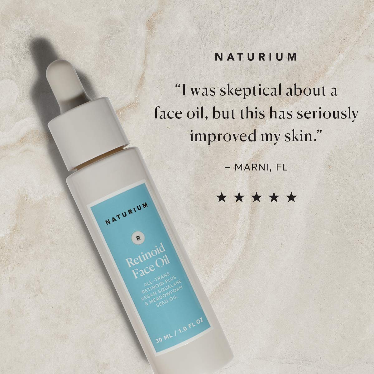 Retinoid Face Oil 1oz, With Advanced Retinol Ester, Squalane