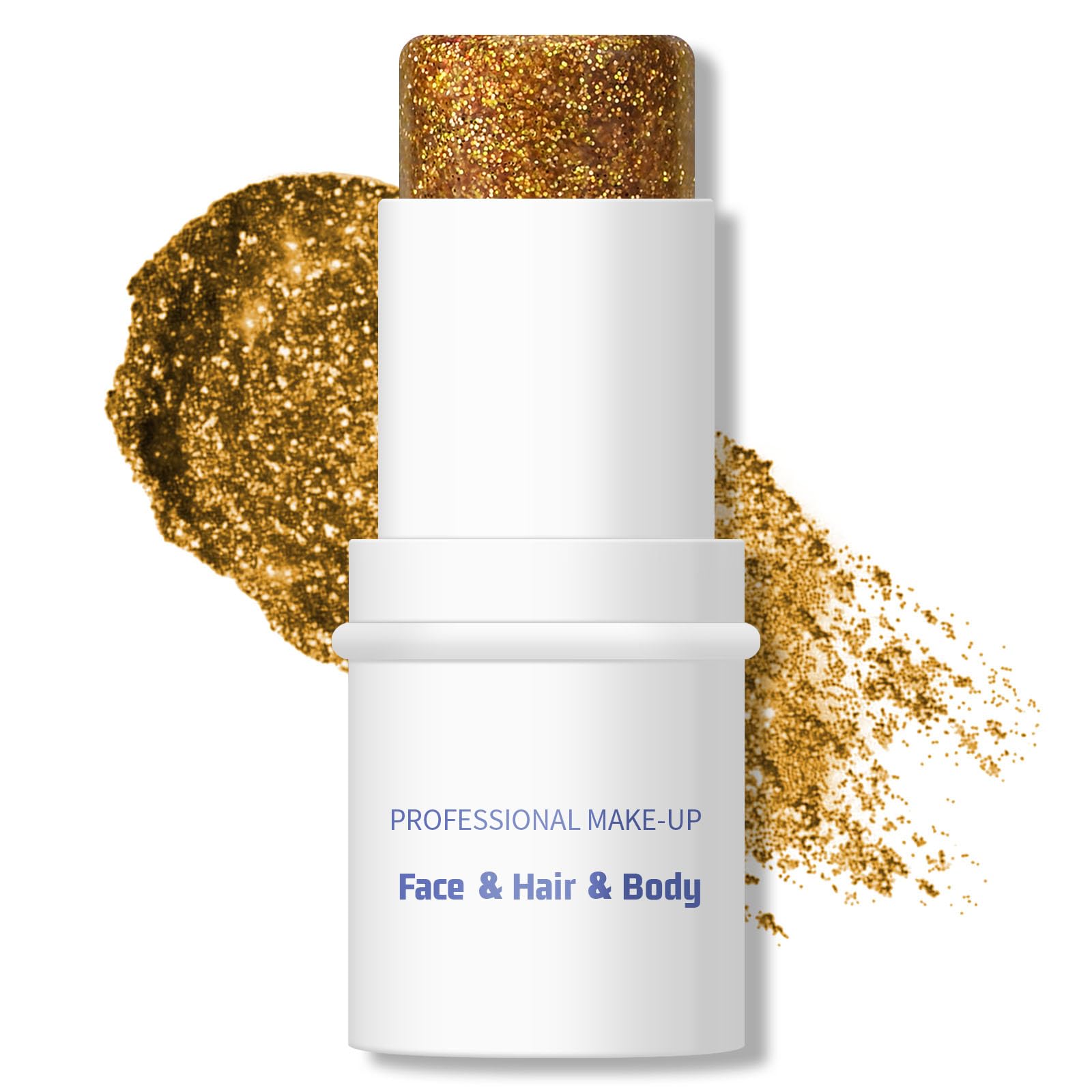 KYDA Body Glitter Stick, Chunky Glitter Gel for Face Body Hair, Sparkling Holographic Mermaid Sequins Paint, Waterproof Multiuse Makeup Glitter Gel,