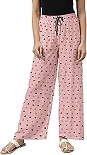 Women's Relaxed Fit Mid Rise Cotton Casual Style Printed Elasticated Pyjamas | pack of 1