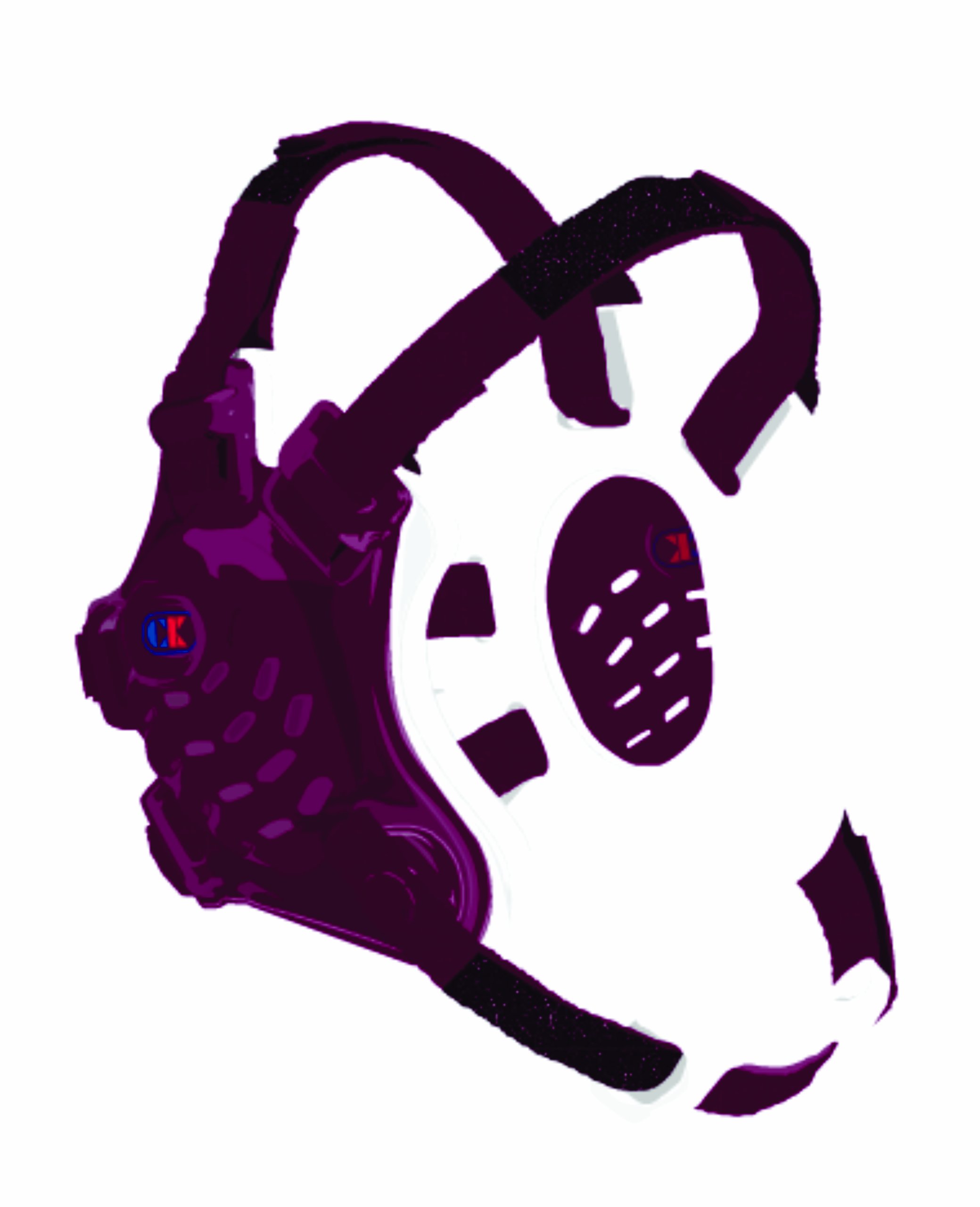 Cliff Keen F5 Tornado Headgear - Maroon/White/Maroon — image 1