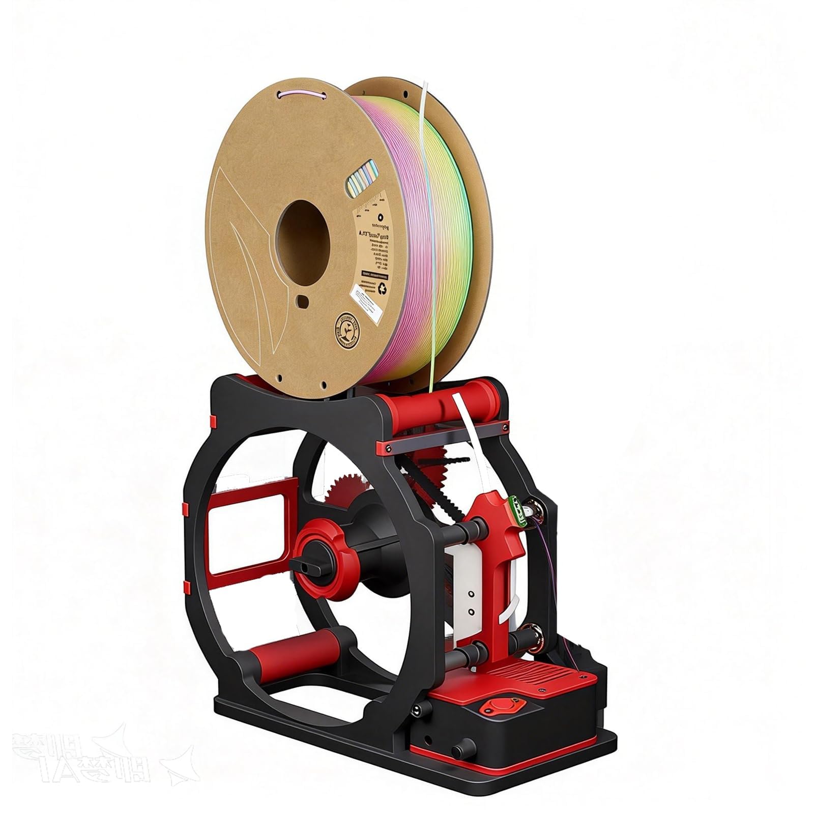 Rebobinador de filamento 3D y rebobinador automático, arranque y parada inteligente, sin enredos, para bobinas de 1 kg, esencial para entusiastas de la impresión 3D, suministros de soldadura y