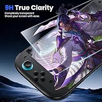 Vista 2 de WSKEN Protector de pantalla para Nintendo Switch 2, vidrio templado inastillable con eliminación automática de polvo, alineación automática de cero