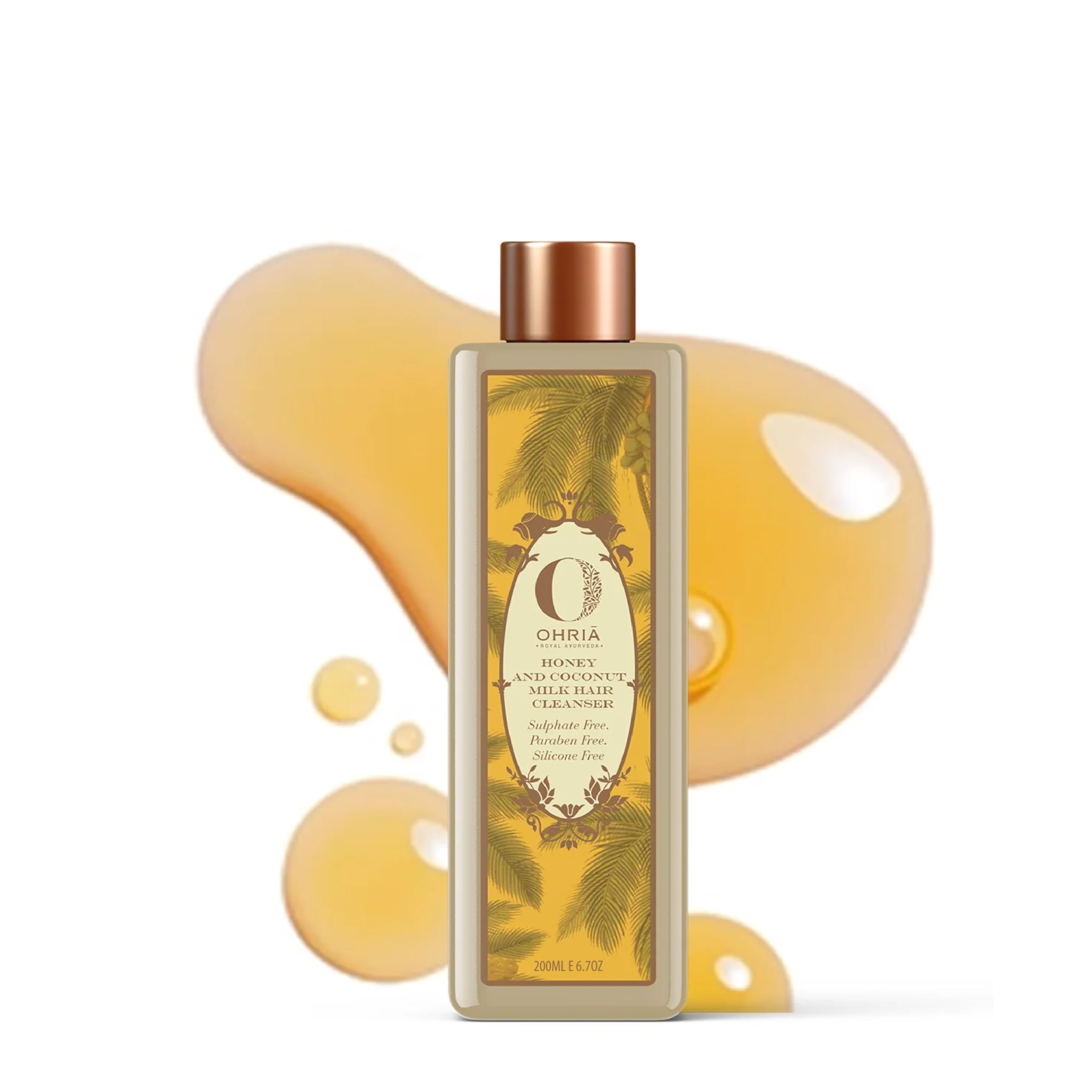 Ayurveda Honey And Coconut Milk Hair Cleanser | Sulphate Free, Paraben Free & Silicon Free - 200ml