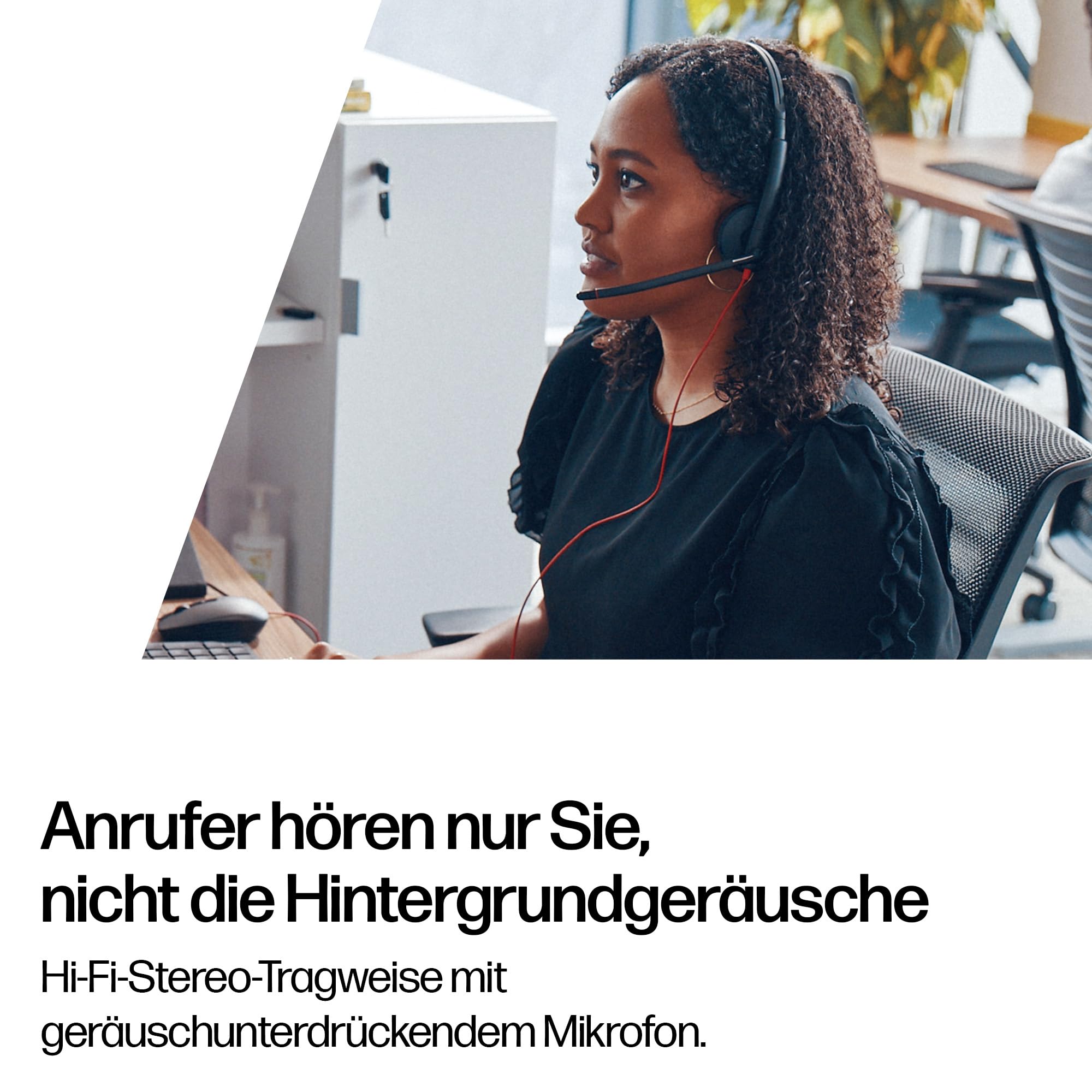 Poly Blackwire 3220 schnurgebundenes USB-C-Headset, Noise Cancelling-Mikrofon, Stereo-Design, Verbindung mit PC/Mac über USB-C oder USB-A, Kompatibel mit Teams/Zoom, SoundGuard-Technologie