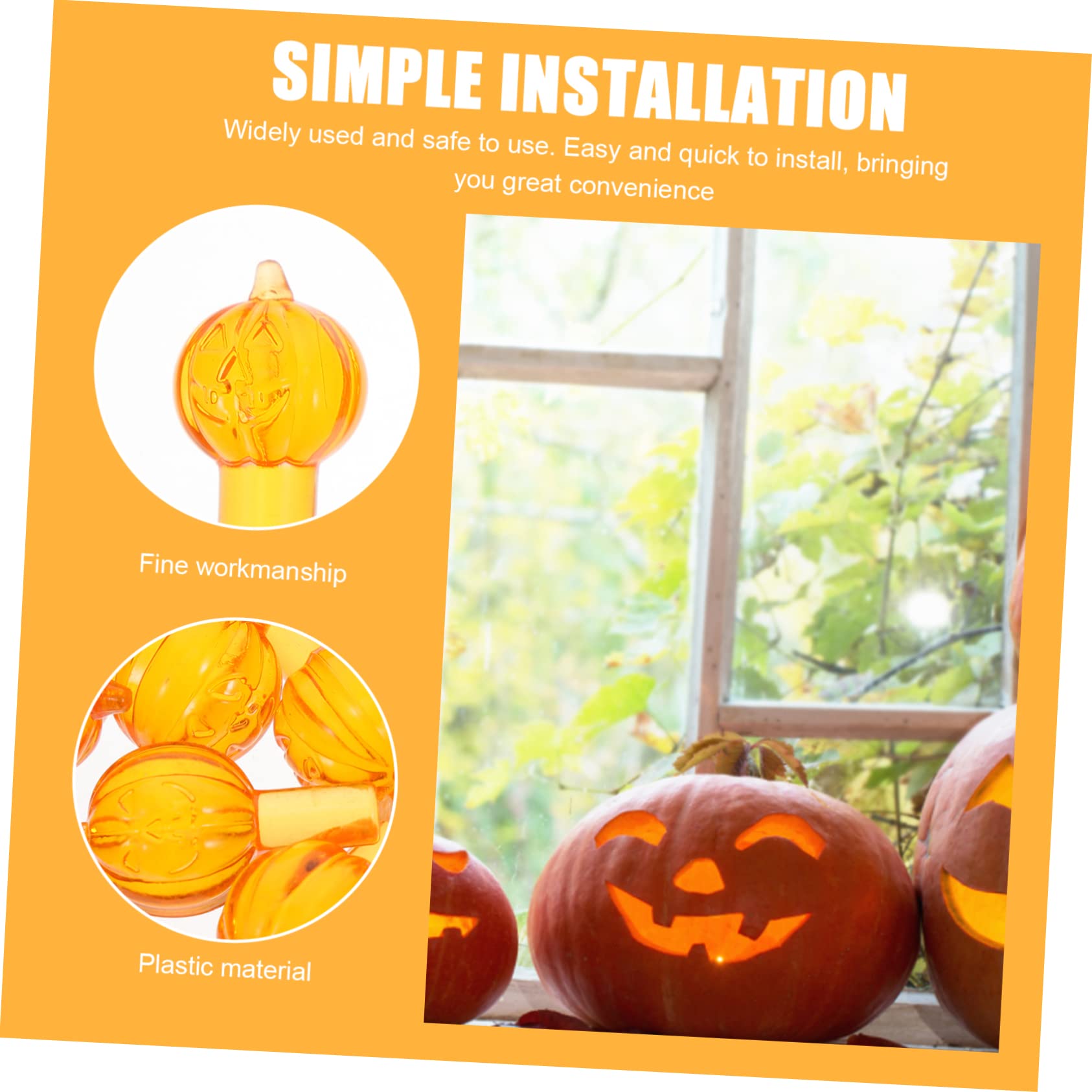 SOLUSTRE 300stücke Halloween Ersatz-lampen Für Kürbislichter Dekorative Lichtbulbs Für Keramikbäume Für Halloween-deko Langlebig Und