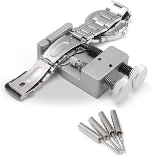 Metal Watch Band Strap Link Pin Remover Remove Repair Tool Kit for Watchmakers with 4 Extra Pins