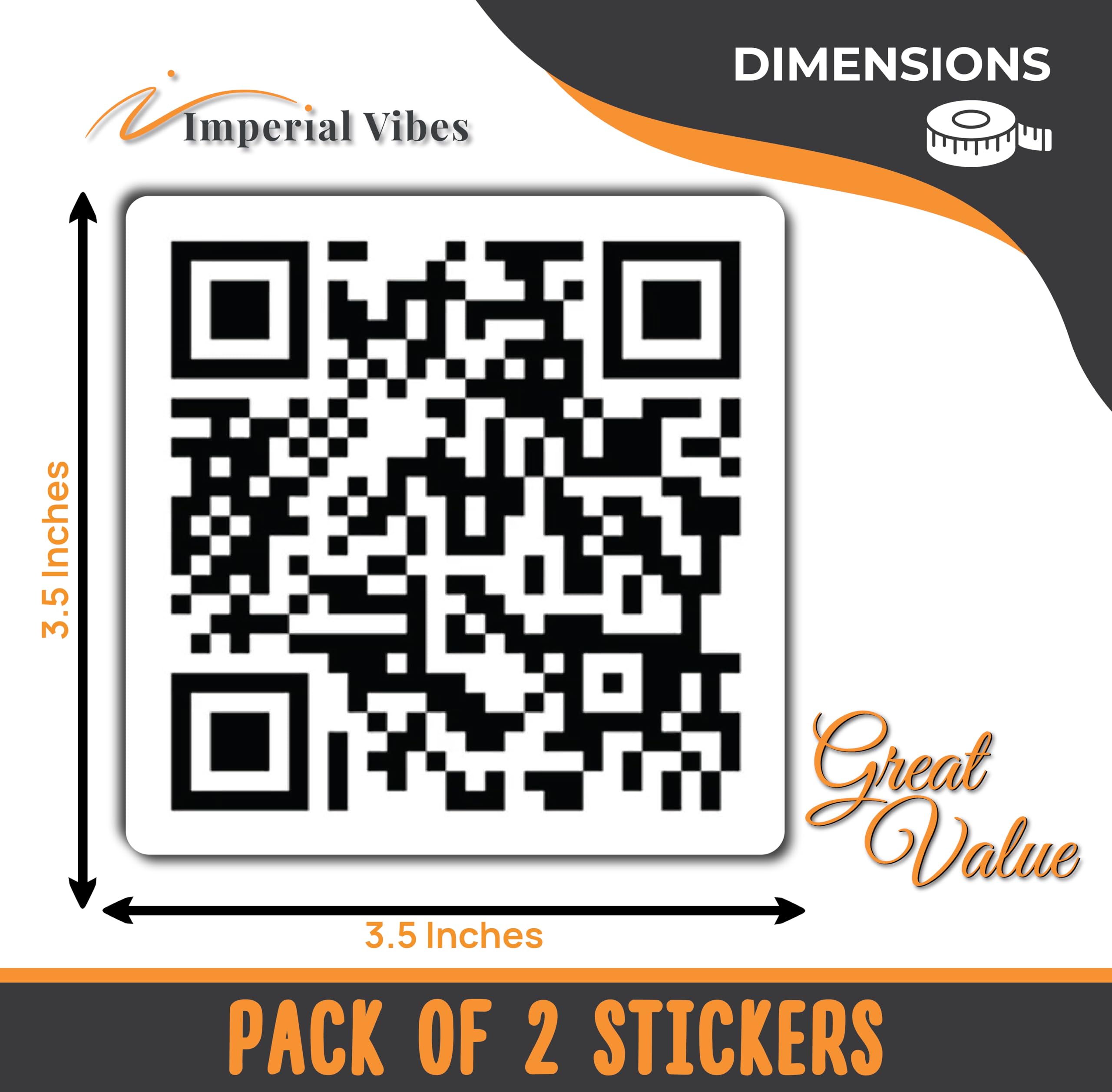 Amazon.com - IMPERIAL VIBES | Never Gonna Give You Up Rick Roll Qr