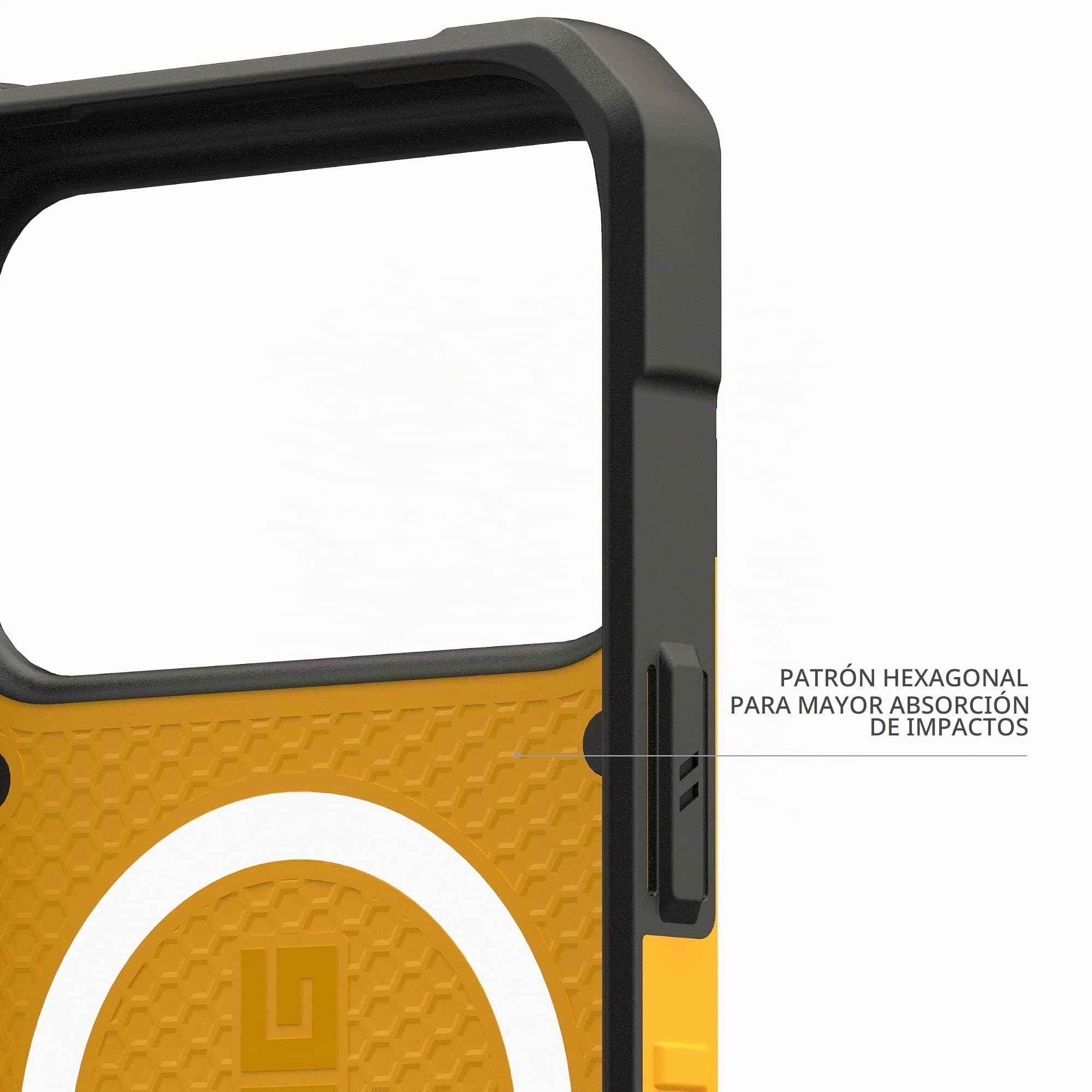 Urban Armor Gear Pathfinder MS Case Compatible con Apple iPhone 17 Pro MAX Funda (Carga inalámbrica/magnética, protección contra caídas de Grado Militar) Heritage Yellow