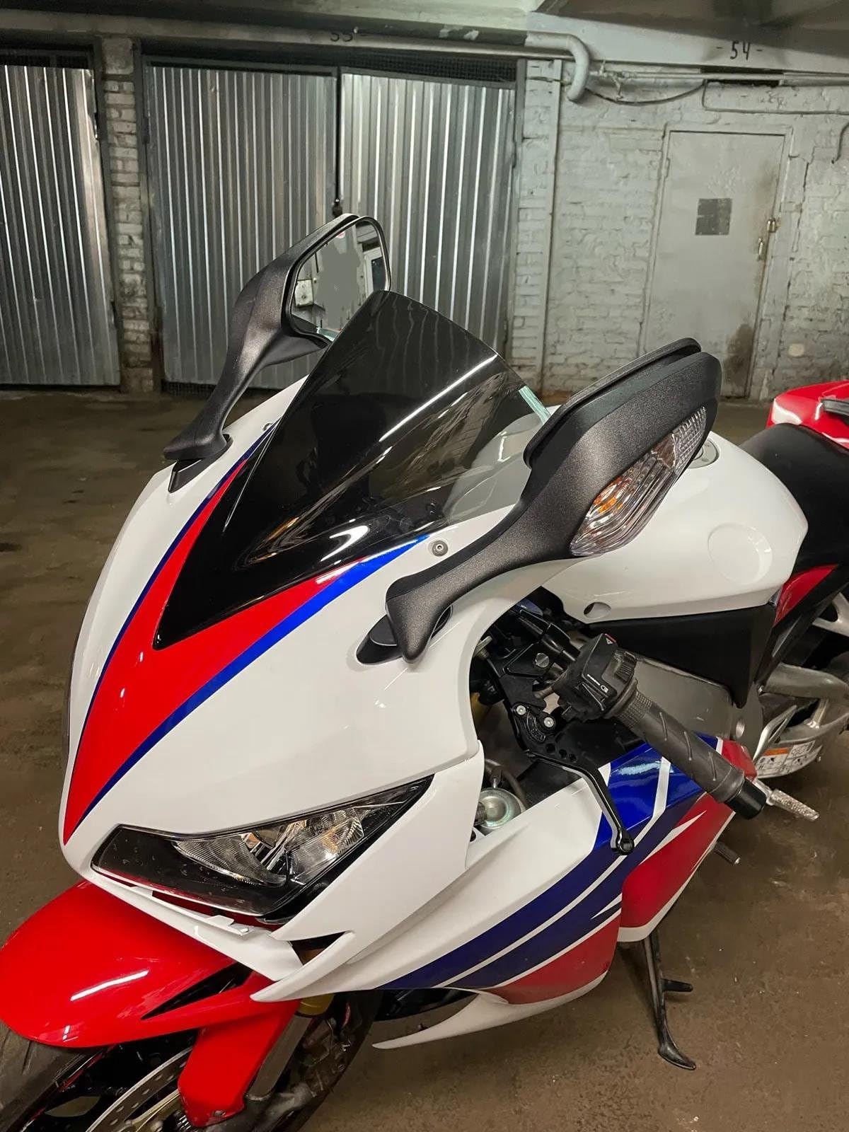 Außenzubehör Rückspiegel Mit Blinkerlicht LED 2009 2010–2012 2013 2014 2015 Für CBR1000RR 2008–2016/VFR1200(Clear Lens)