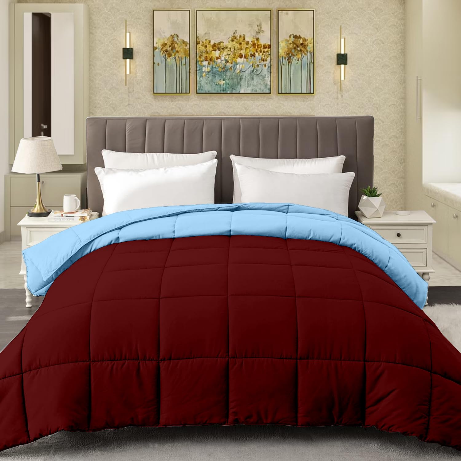 Sage Microfiber Winter Comforter - 400GSM -28