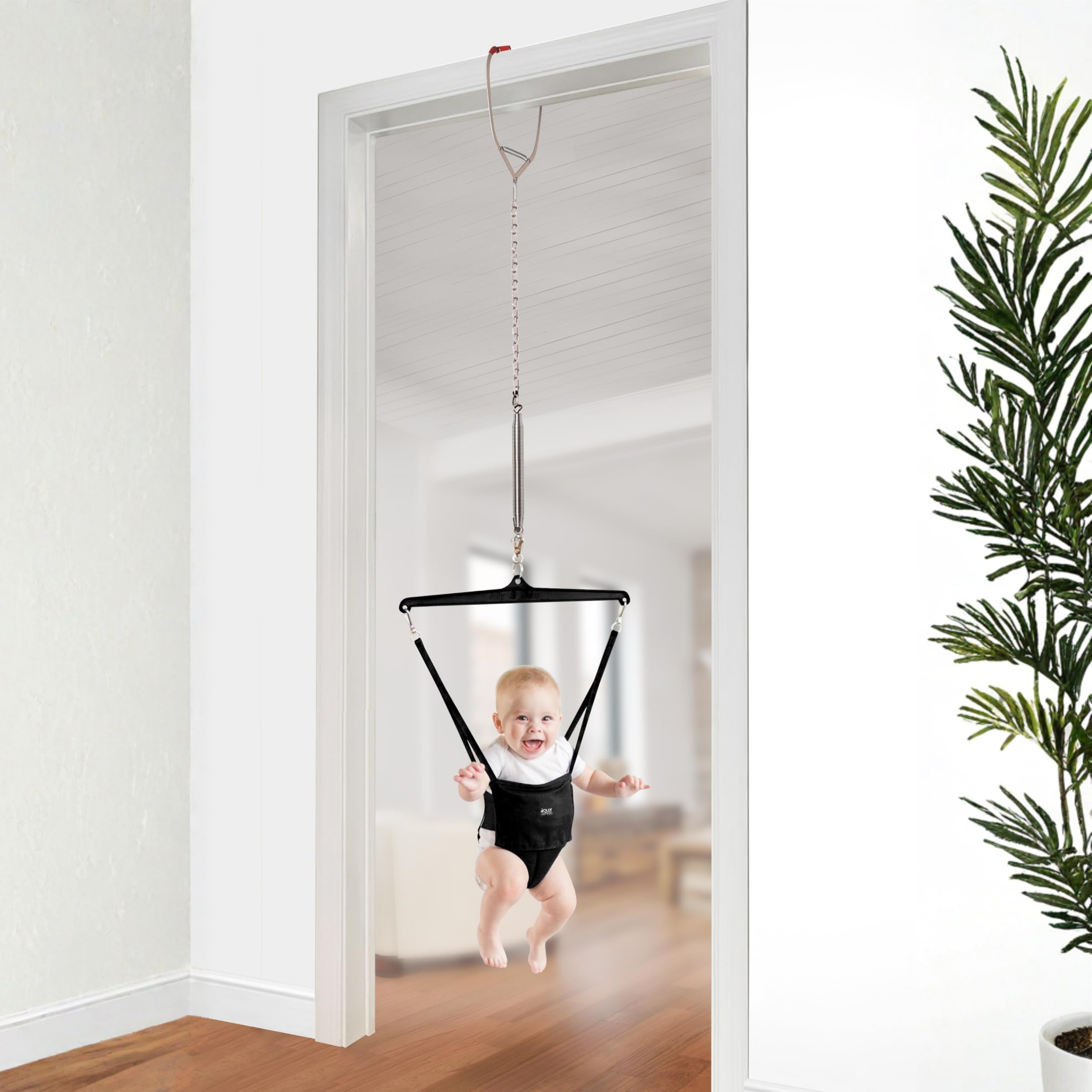 Amazon.com : Jolly Jumper Iconic (Black), Doorway Baby Jumper