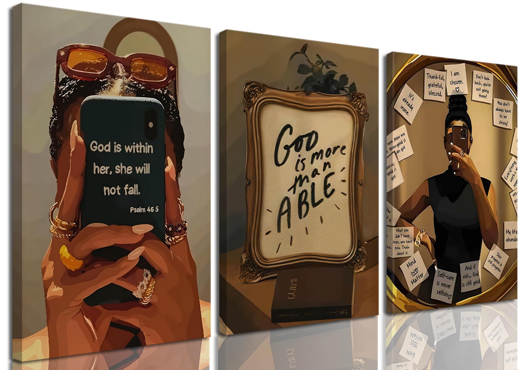 Framed Inspirational Affirmation Set