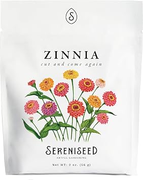 Sereniseed Cut and Come Again Zinnia Seeds 2 oz