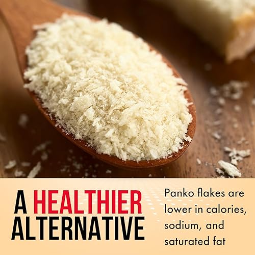 Miniatura 4 de Fusion Select Migas de pan Panko de 7 onzas  Pan rallado vegano tostado estilo japonés para empanar, freír, hornear, para pollo frito y cerdo, pasta