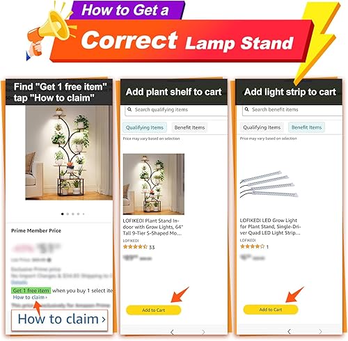 Miniatura 2 de Soporte para plantas de interior con luces de cultivo, 64 pulgadas de alto y 9 niveles en forma de S, estante moderno para plantas con tablas de