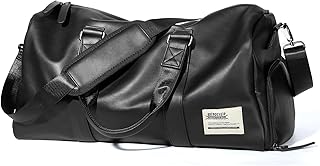 Livbote Leather Travel Duffel Bag