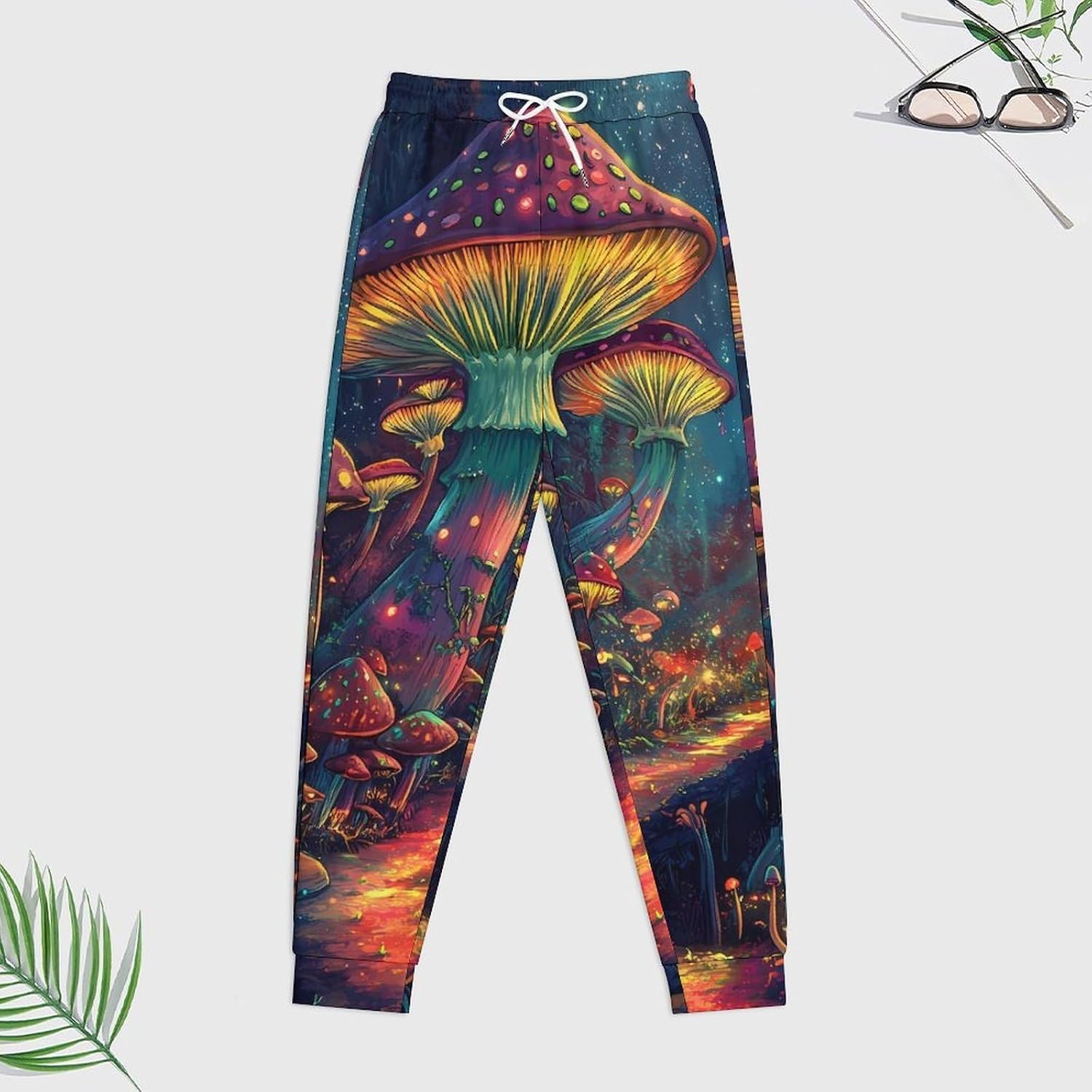Mushroom Men's Hooded Set Casual 2 Pieces Suits Pullover Tracksuit Hoodies And Sweatpants
