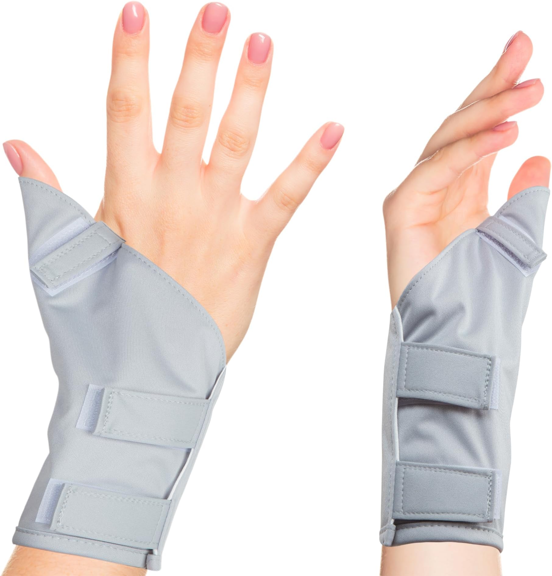 2 Pack Castor Oil Pack for Hands, Reusable Organic Castor Oil Pack Wrap for Wrist Arthritis and tenosynovitis,Thumb Wrap Suitable for right and left hand