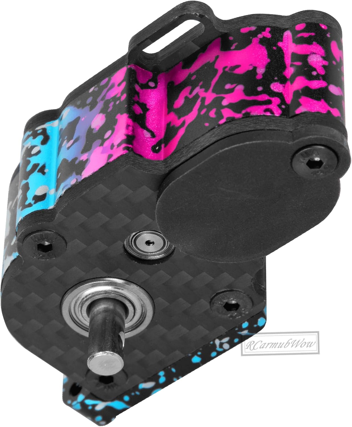 LCG Transmission Box Gearbox Upgrades Part for 1/10 RC Crawler car SCX10 SCX10 ii 90047 Wraith,Center Transmission Gearbox,Aluminum Middle Transmission Hops Up,Colorful